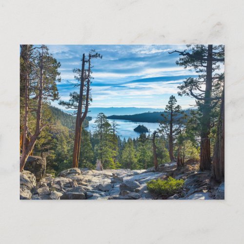 Coastline  Emerald Bay Lake Tahoe California Postcard