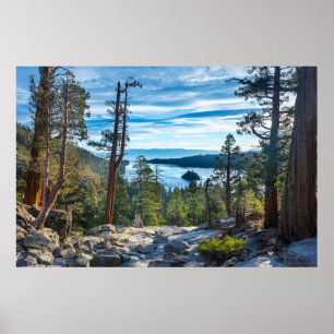 Coastline   Emerald Bay, Lake Tahoe, California Poster