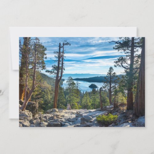 Coastline  Emerald Bay Lake Tahoe California Thank You Card
