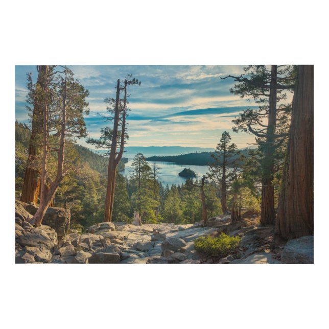 Coastline | Emerald Bay, Lake Tahoe, California Wood Wall Art (Front)