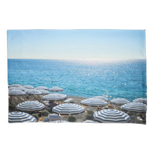 Coastline   French Riviera, Nice France Pillow Case