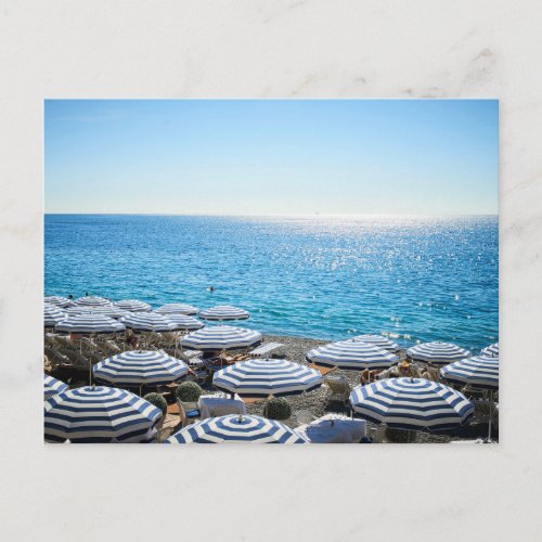 Coastline  French Riviera Nice France Postcard