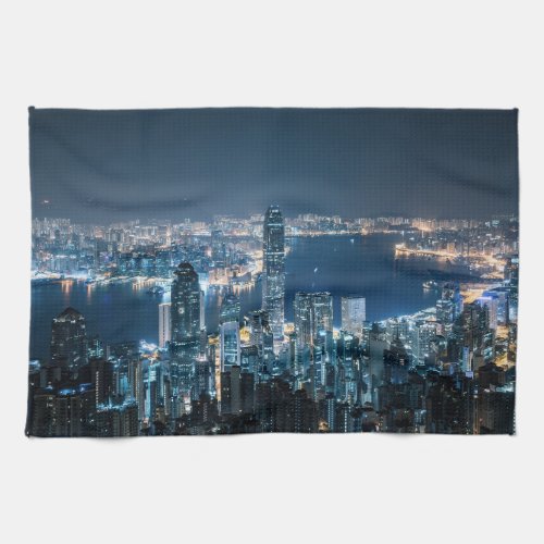 Coastline  Hong Kong Island Asia Kitchen Towel