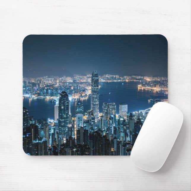 Coastline | Hong Kong Island, Asia Mouse Pad (With Mouse)