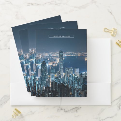 Coastline  Hong Kong Island Asia Pocket Folder