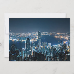 Coastline Hong Kong Island, Asia Thank You Card