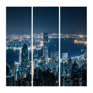 Coastline   Hong Kong Island, Asia Triptych
