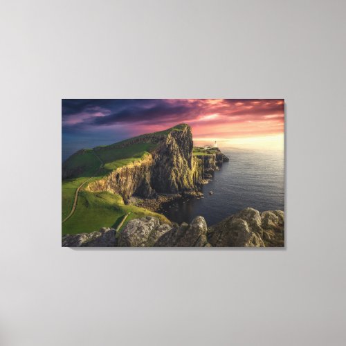 Coastline  Isle of Skye Scotland Canvas Print
