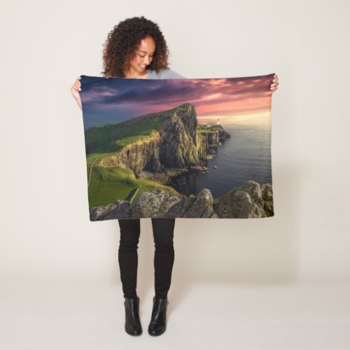 Coastline  Isle of Skye Scotland Fleece Blanket