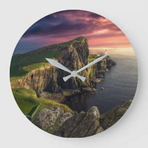 Coastline Isle of Skye, Scotland Large Clock