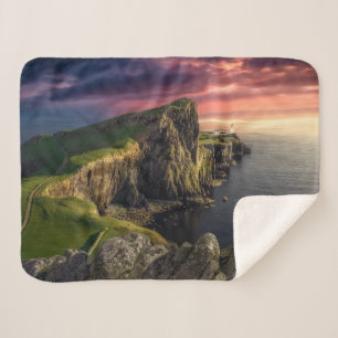 Coastline   Isle of Skye, Scotland Sherpa Blanket