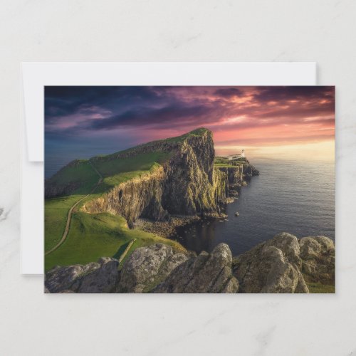 Coastline  Isle of Skye Scotland Thank You Card