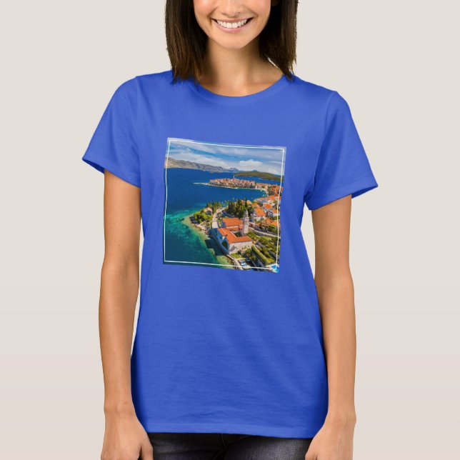 Coastline | Korcula Town, Korcula Island, Croatia T-Shirt (Front)
