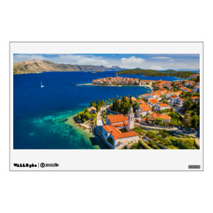 Coastline Korcula Town, Korcula Island, Croatia Wall Decal