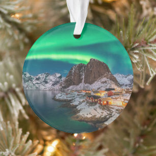 Coastline Lofoten Islands, Hamnoy, Norway Ornament