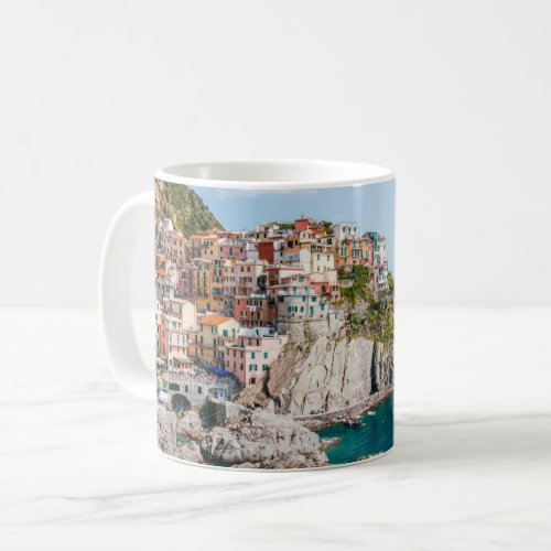 Coastline  Manarola Cinque Terre Liguria Italy Coffee Mug