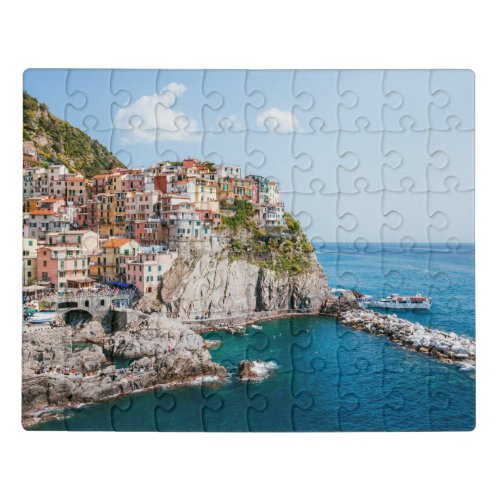Coastline  Manarola Cinque Terre Liguria Italy Jigsaw Puzzle