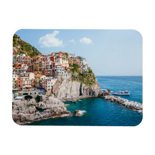 Coastline  Manarola Cinque Terre Liguria Italy Magnet