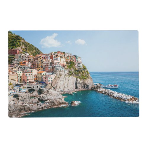 Coastline  Manarola Cinque Terre Liguria Italy Placemat