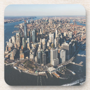 Coastline Manhattan, New York City Beverage Coaster