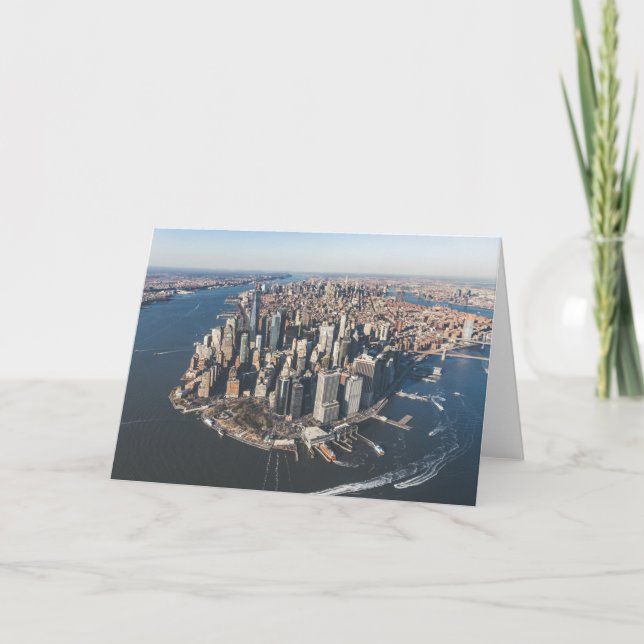 Coastline | Manhattan, New York City Card (Front)