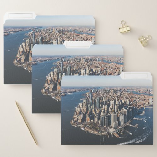 Coastline  Manhattan New York City File Folder