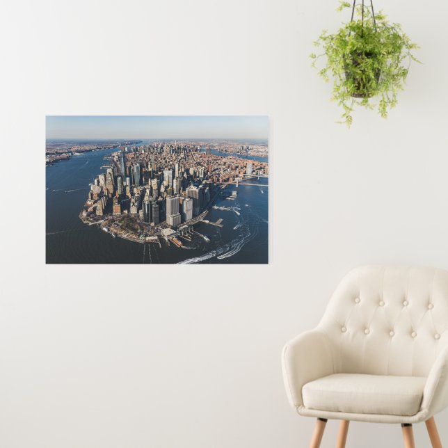 Coastline | Manhattan, New York City Foam Board (In Situ (Wall))