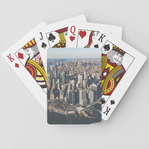 Coastline  Manhattan New York City Playing Cards