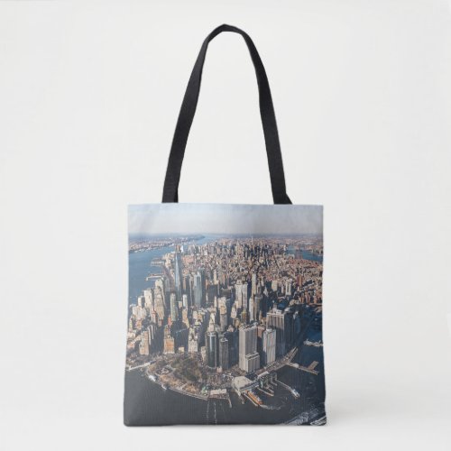 Coastline  Manhattan New York City Tote Bag