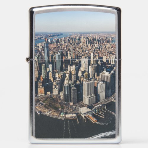 Coastline  Manhattan New York City Zippo Lighter