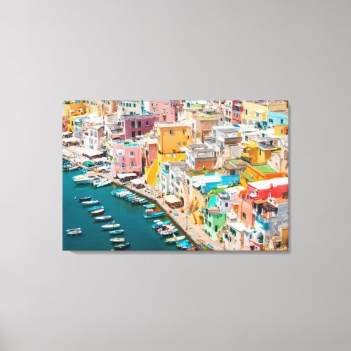 Coastline  Naples Italy Canvas Print
