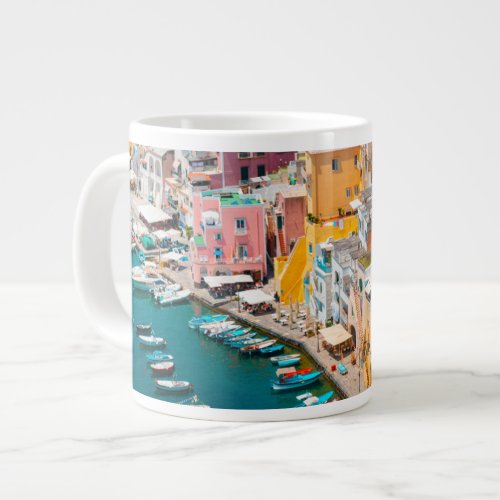 Coastline  Naples Italy Giant Coffee Mug