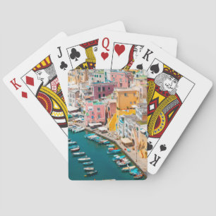 Coastline Naples Italy Poker Cards