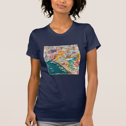 Coastline  Naples Italy T_Shirt