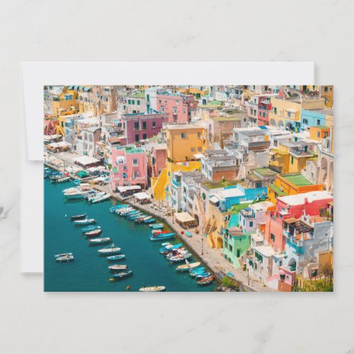 Coastline  Naples Italy Thank You Card