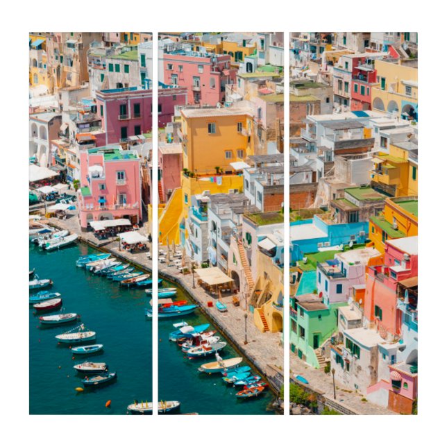 Coastline | Naples Italy Triptych (Front)