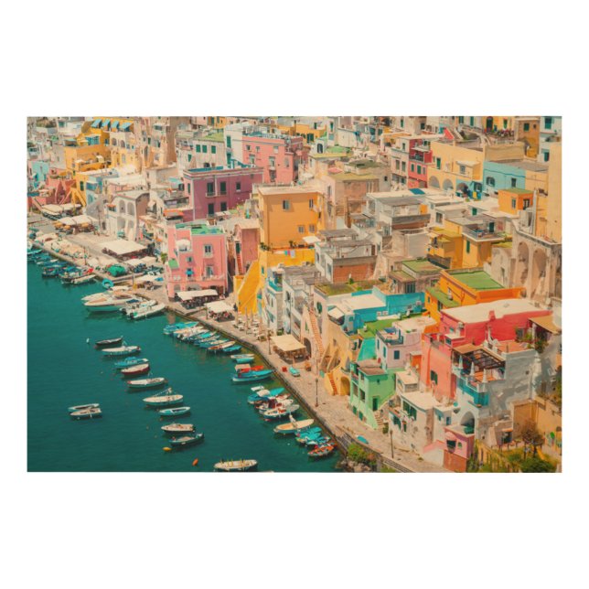 Coastline | Naples Italy Wood Wall Art (Front)