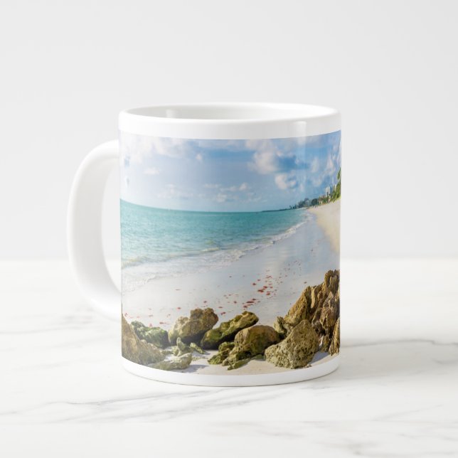 Coastline | Naples Pier, Southwest Florida Giant Coffee Mug (Front Left)