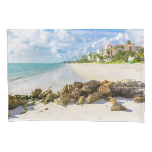 Coastline   Naples Pier, Southwest Florida Pillow Case