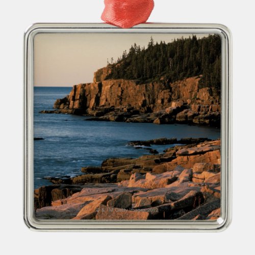 Coastline of Acadia National Park  Maine Metal Ornament