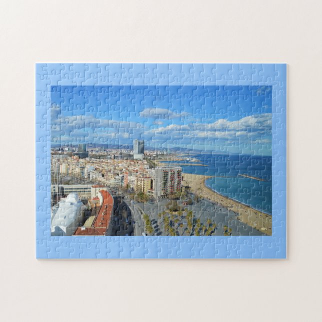 Coastline of Barcelona Jigsaw Puzzle (Horizontal)