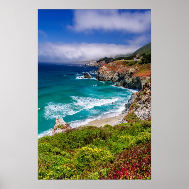 Coastline Of Big Sur, California Poster (Front)