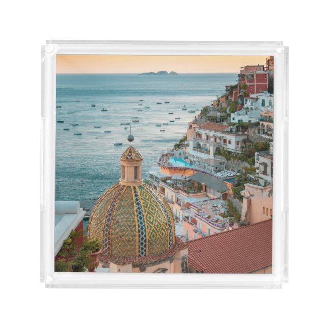 Coastline | Positano, Amalfi Coast, Italy Acrylic Tray (Front)