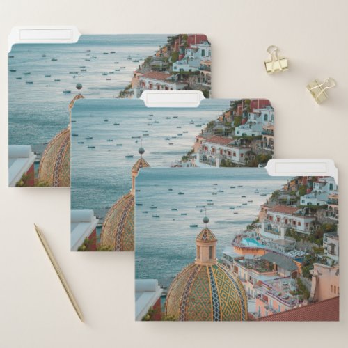 Coastline  Positano Amalfi Coast Italy File Folder