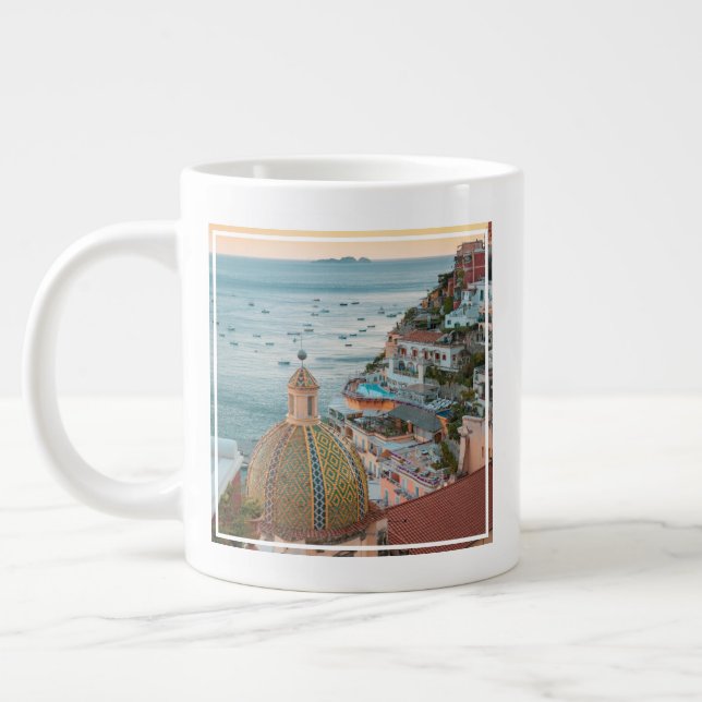 Coastline | Positano, Amalfi Coast, Italy Giant Coffee Mug (Left)