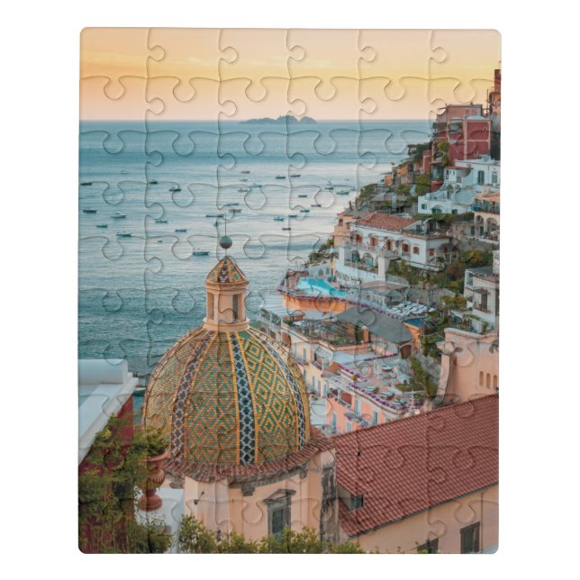 Coastline | Positano, Amalfi Coast, Italy Jigsaw Puzzle (Puzzle Vertical)
