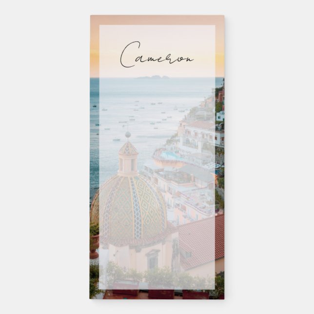 Coastline | Positano, Amalfi Coast, Italy Magnetic Notepad (Front)