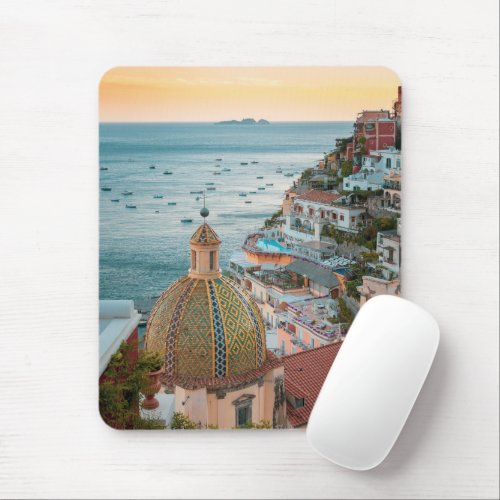 Coastline  Positano Amalfi Coast Italy Mouse Pad