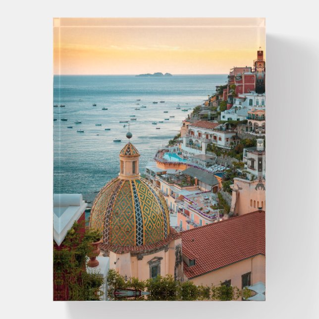 Coastline | Positano, Amalfi Coast, Italy Paperweight (Vertical)