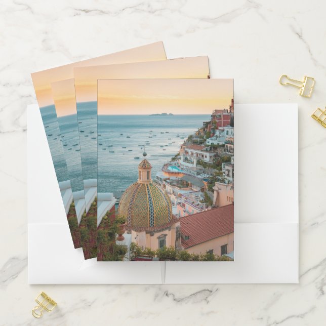 Coastline | Positano, Amalfi Coast, Italy Pocket Folder (In Situ)